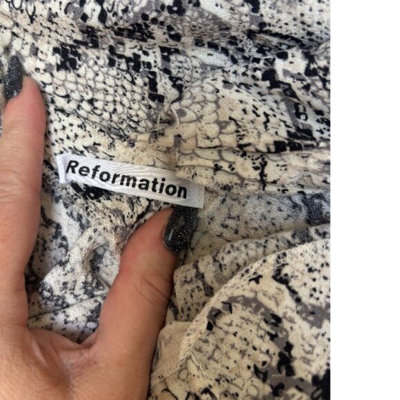 REFORMATION MIDI LENGTH ANIMAL ALL OVER PRINT DRESS X SMALL EUC - Picture 5 of 5